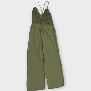 Blashe Green Embroidered Jumpsuit NWT Women’s Size L
